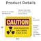 Signmission Radiation & Laser Sign, 18 in H x 24 in W, Vinyl Decal, Rectangle OS-2PACK-CR-D-1824-L-10173 - alternate 3